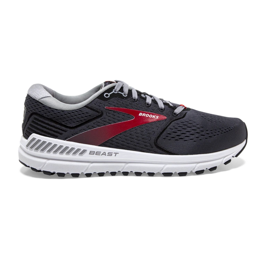 Brooks Mens Running Shoes Nz - Beast 20 Black/Red ( EHTYI7895 )